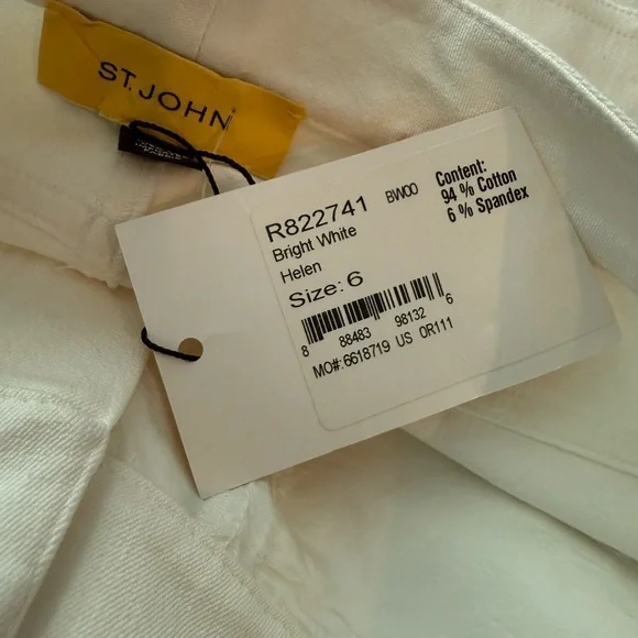 St John Yellow Label Bootcut Embellished Pocket Jeans Size 6